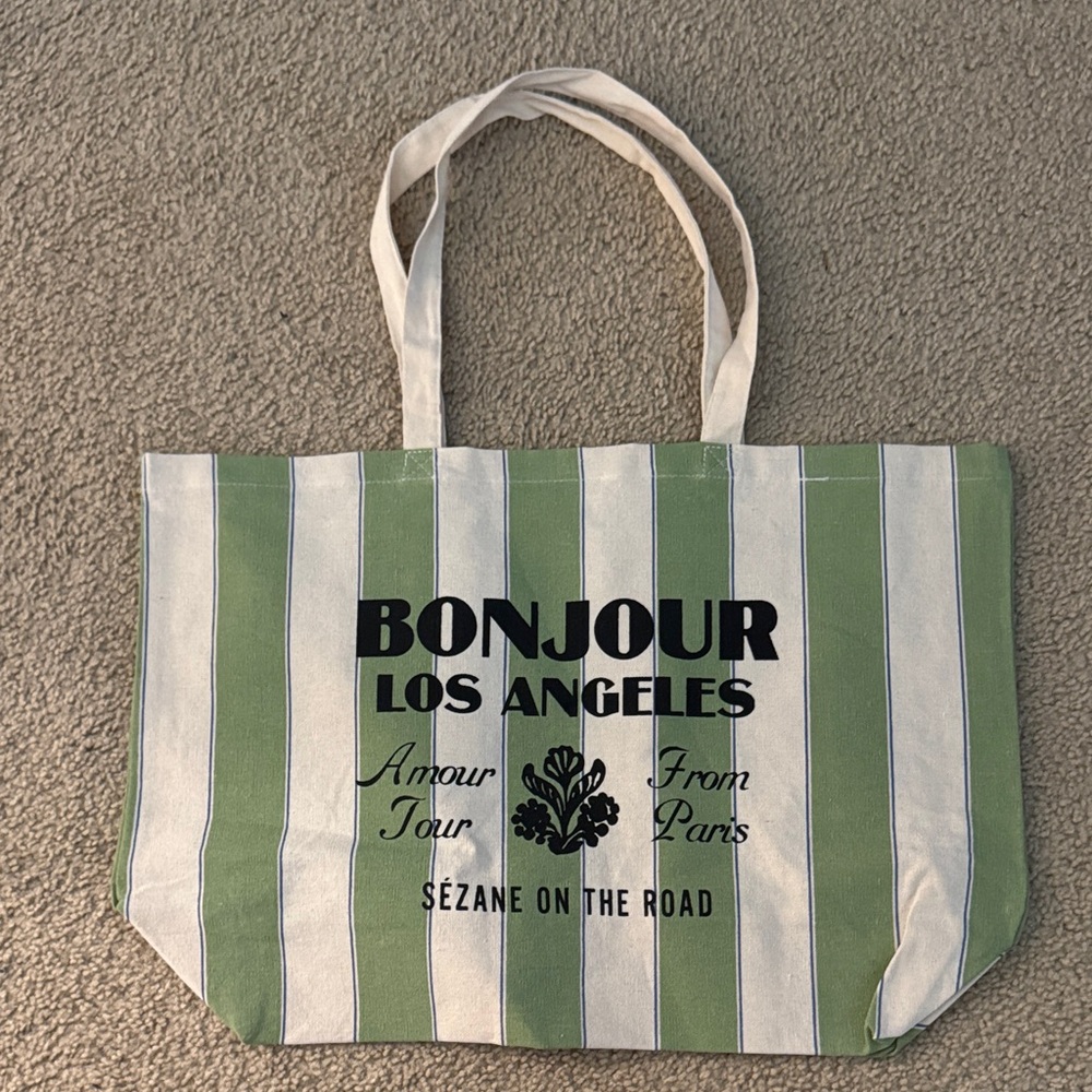 Sezane x los angeles canvas tote NEW